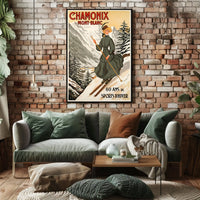 Chamonix Winter Sports Celebration Poster