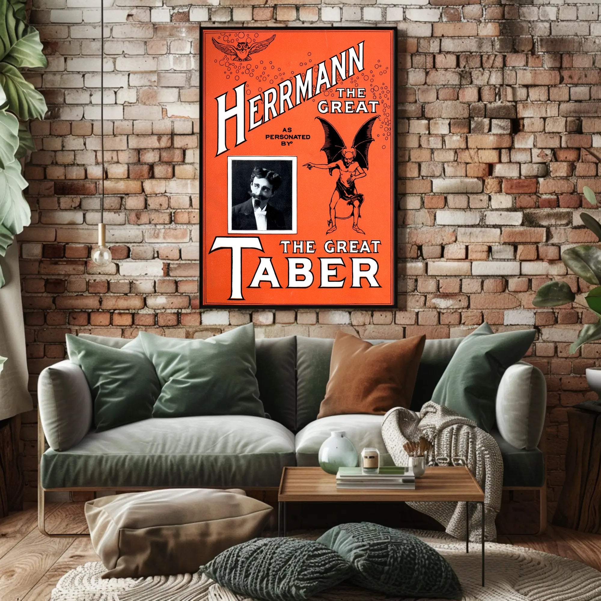 Herrmann the Great Vintage Magic Performance Poster