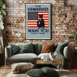The U.S. Marines Recruitment Poster PosterGoat