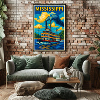 Mississippi Riverboat Adventure Poster