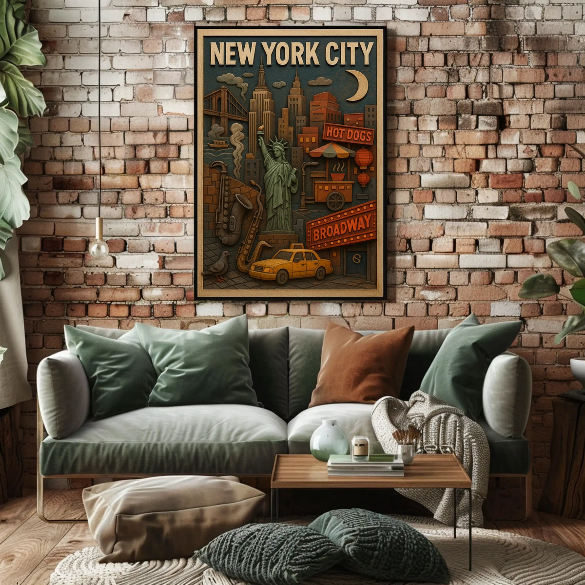 New York City Icons Poster