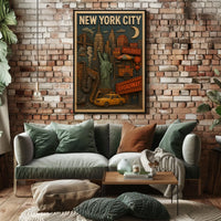 New York City Icons Poster