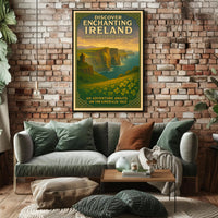 Ireland Vintage Travel Poster: Enchanting Landscapes Adventure