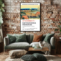Katsushika Hokusai Pleasure District at Senju Poster