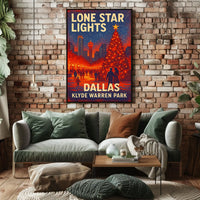Lone Star Lights At Klyde Warren Park Poster