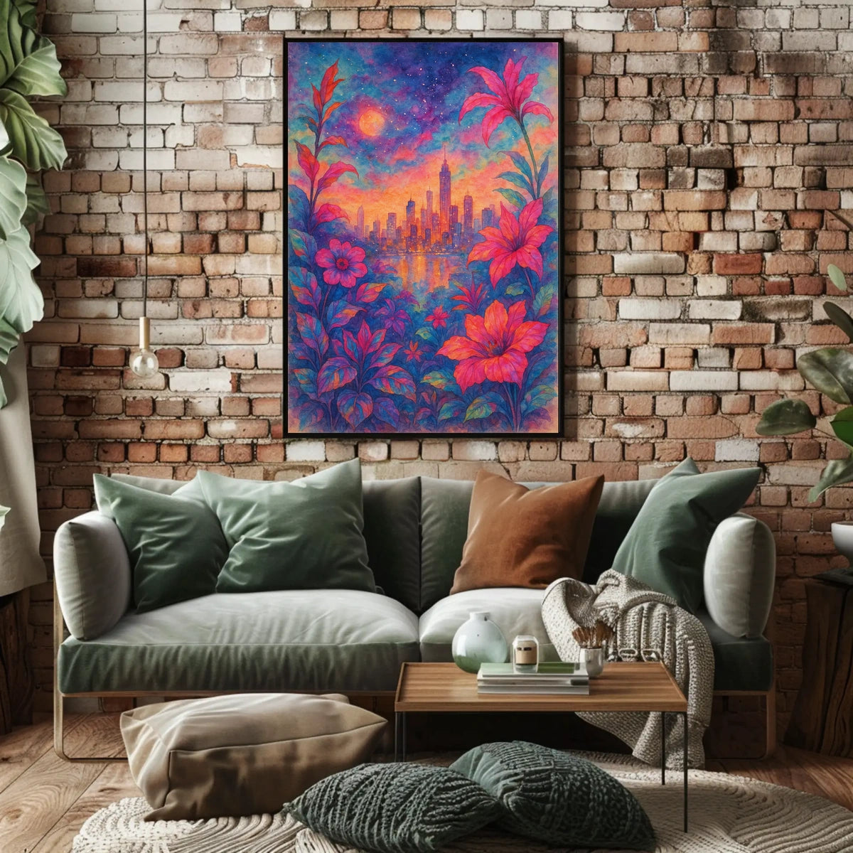 Cityscape In Bloom Poster