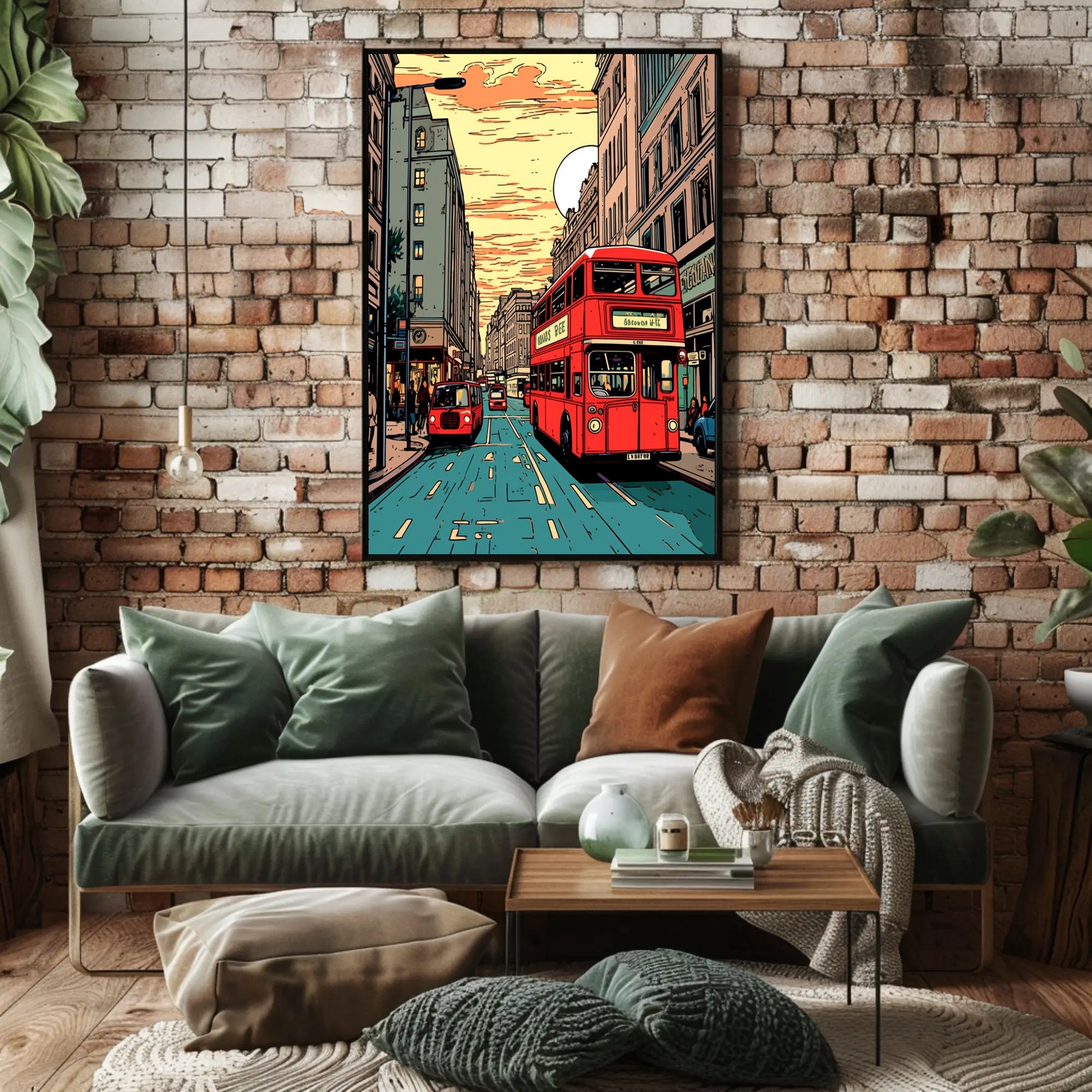 Urban Sunset Journey Poster