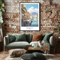 Scenic View of Annecy Poster PosterGoat