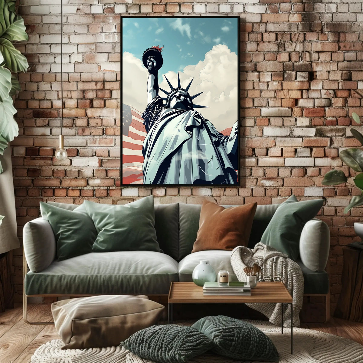 Statue of Liberty Freedom Travel Poster