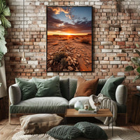 Desert Sunset Serenity Poster