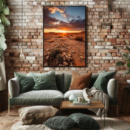 Desert Sunset Serenity Poster