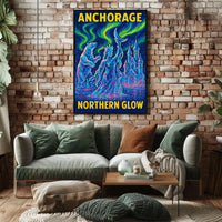 Anchorage Northern Glow Poster