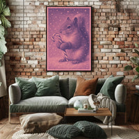Festive Squirrel Delight Poster