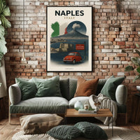 Naples, Italy A Culinary Journey Poster