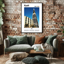 Riyadh Architectural Marvel Urban Cityscape Poster PosterGoat