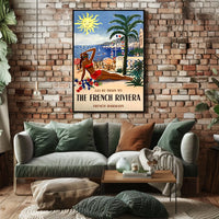 Escape To The French Riviera Poster