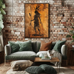 Artistic Visual Storytelling Iconic Figure Poster