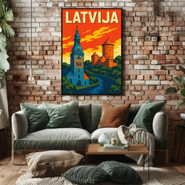 Discover Latvia Poster
