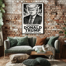 Donald Trump 47th President Poster