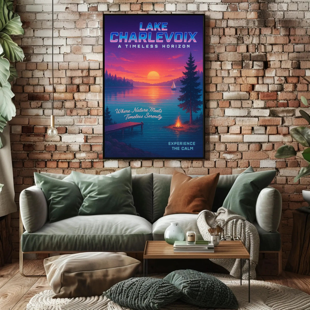 Lake Charlevoix A Timeless Horizon Poster