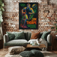 Celebrating a Sporting Legend Jim Thorpe Poster
