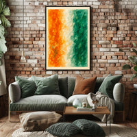 Abstract Tricolor Harmony Poster