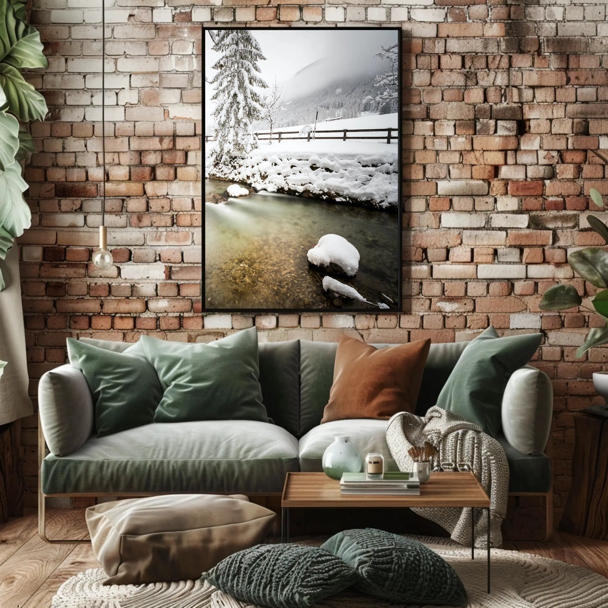 Serene Winter Landscape Tranquility National Park Poster