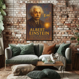 Albert Einstein Theory Of Relativity Poster