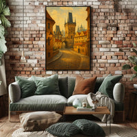 Enchanted Medieval Street Poster