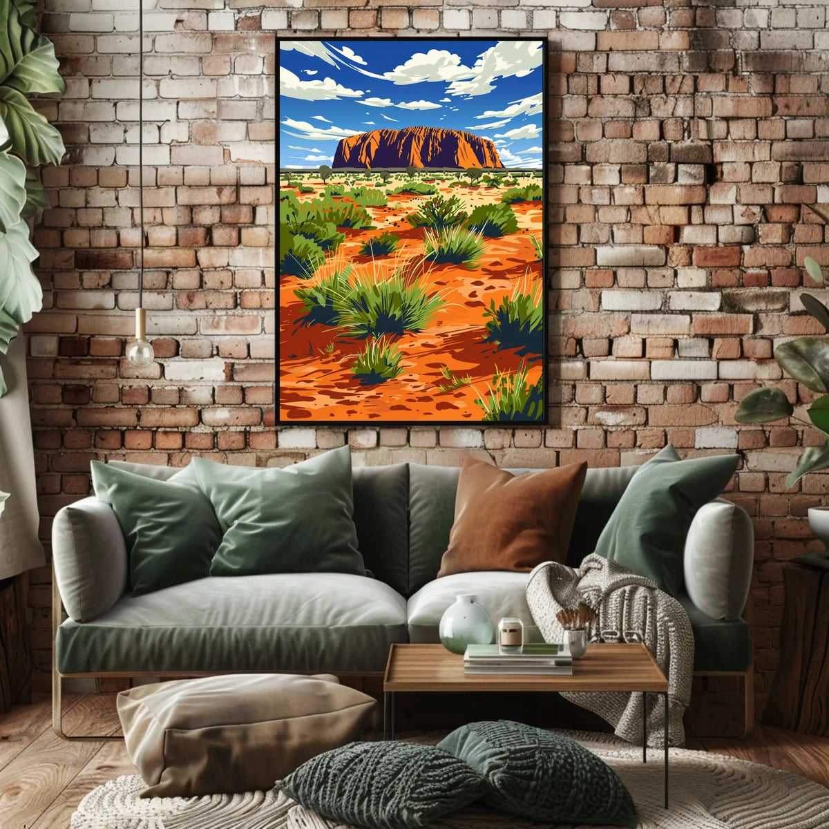 Majestic Landscape Illustration Poster