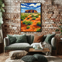 Majestic Landscape Illustration Poster