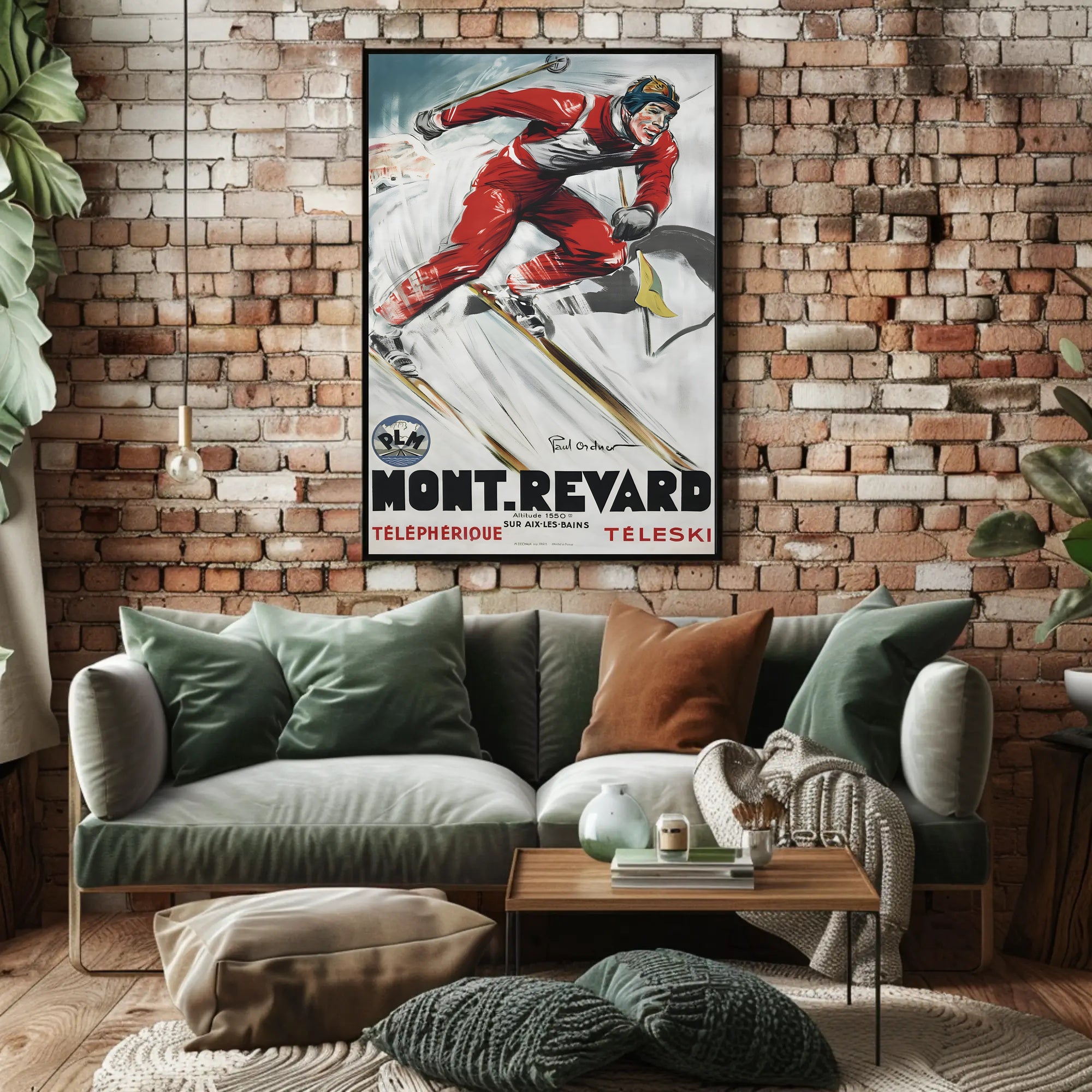 Mont Revard Ski Poster PosterGoat