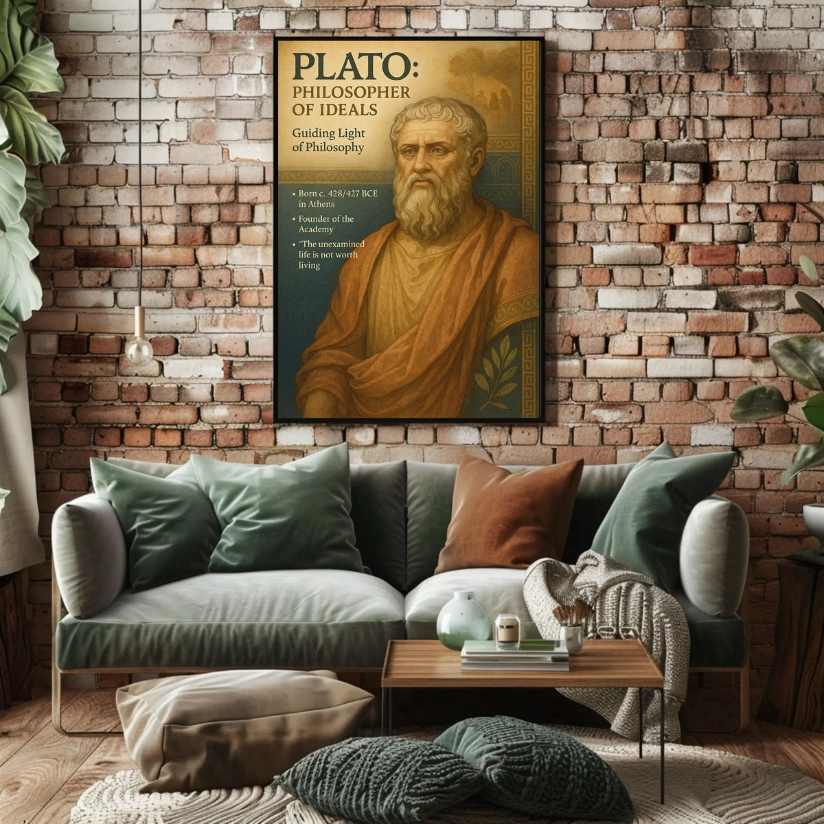 Plato Philosopher of Ideals Poster