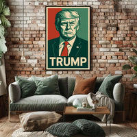 Trump Patriotic Portrait Photography Realism Poster