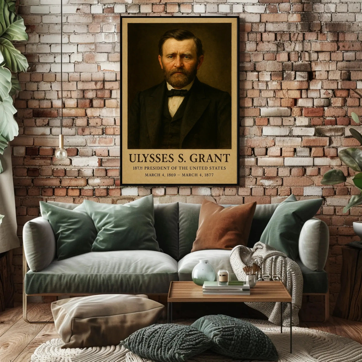 Ulysses S. Grant Historical Leadership Presidential Poster