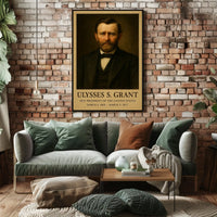 Ulysses S. Grant Historical Leadership Presidential Poster