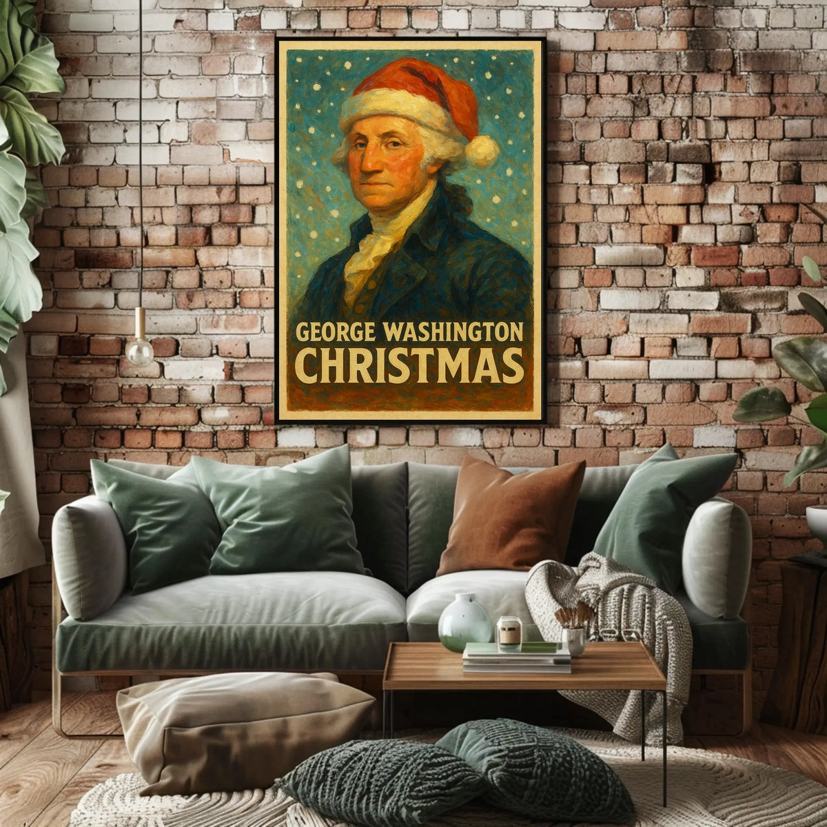 George Washington Christmas Poster