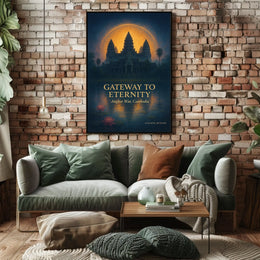 Gateway to Eternity Angkor Wat Poster