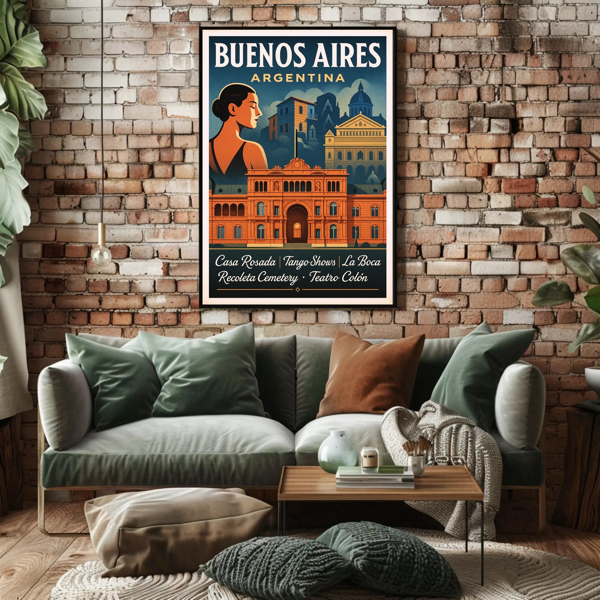 Buenos Aires Argentina Travel Poster