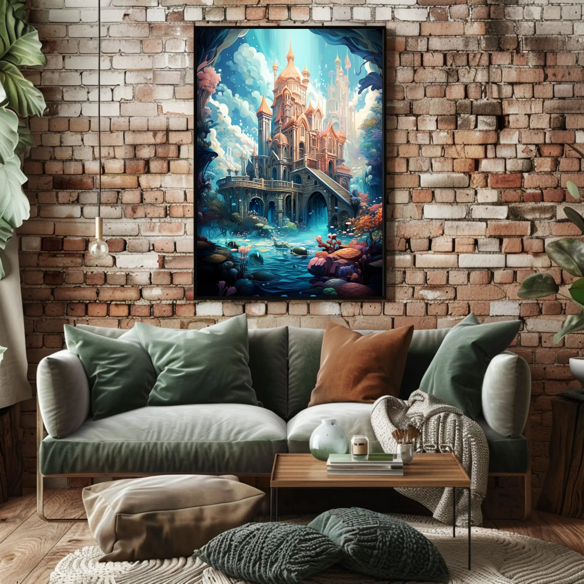 Enchanted Castle By The Sea Poster