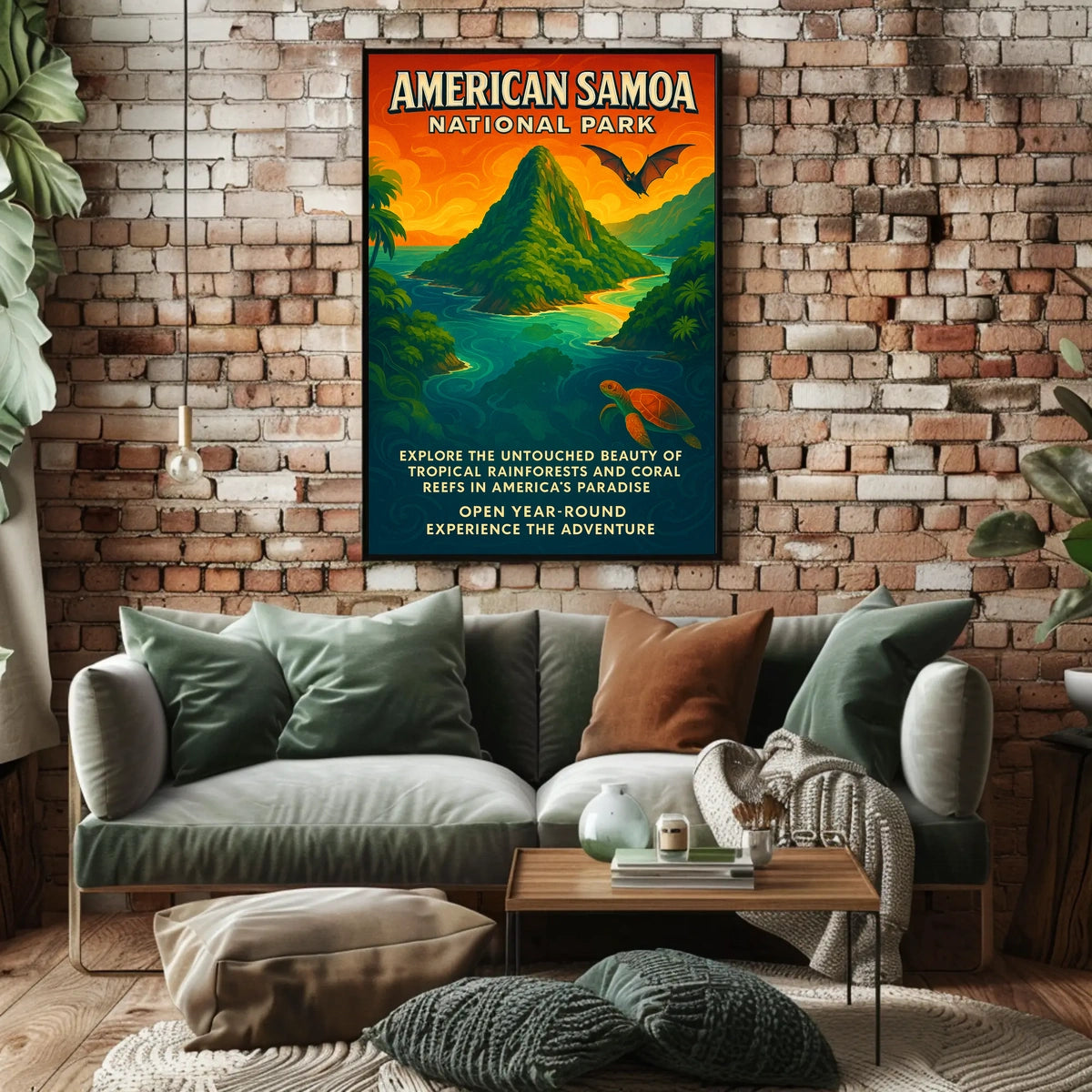 American Samoa National Park Adventure Poster Print