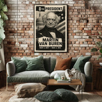 Martin Van Buren 8th President of the United States Digital Montaje Poster