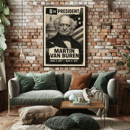 Martin Van Buren 8th President of the United States Digital Montaje Poster