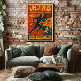 Jim Thorpe Sports Legend Poster