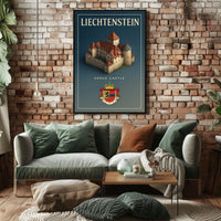 Liechtenstein Vaduz Castle Poster