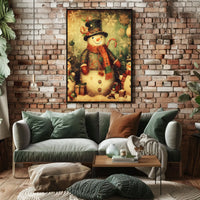 Festive Snowman Celebration Poster