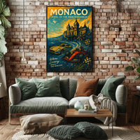 Monaco Jewel of the Mediterranean Poster