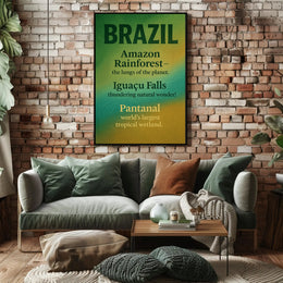 Wonders of Brazil Poster PosterGoat