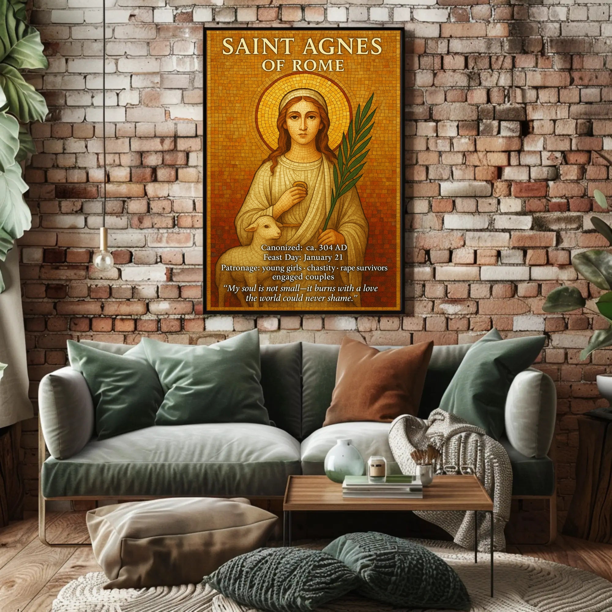 Saint Agnes of Rome Poster PosterGoat