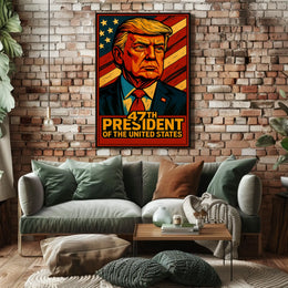 47Th President Of The United States Poster Wall Art
